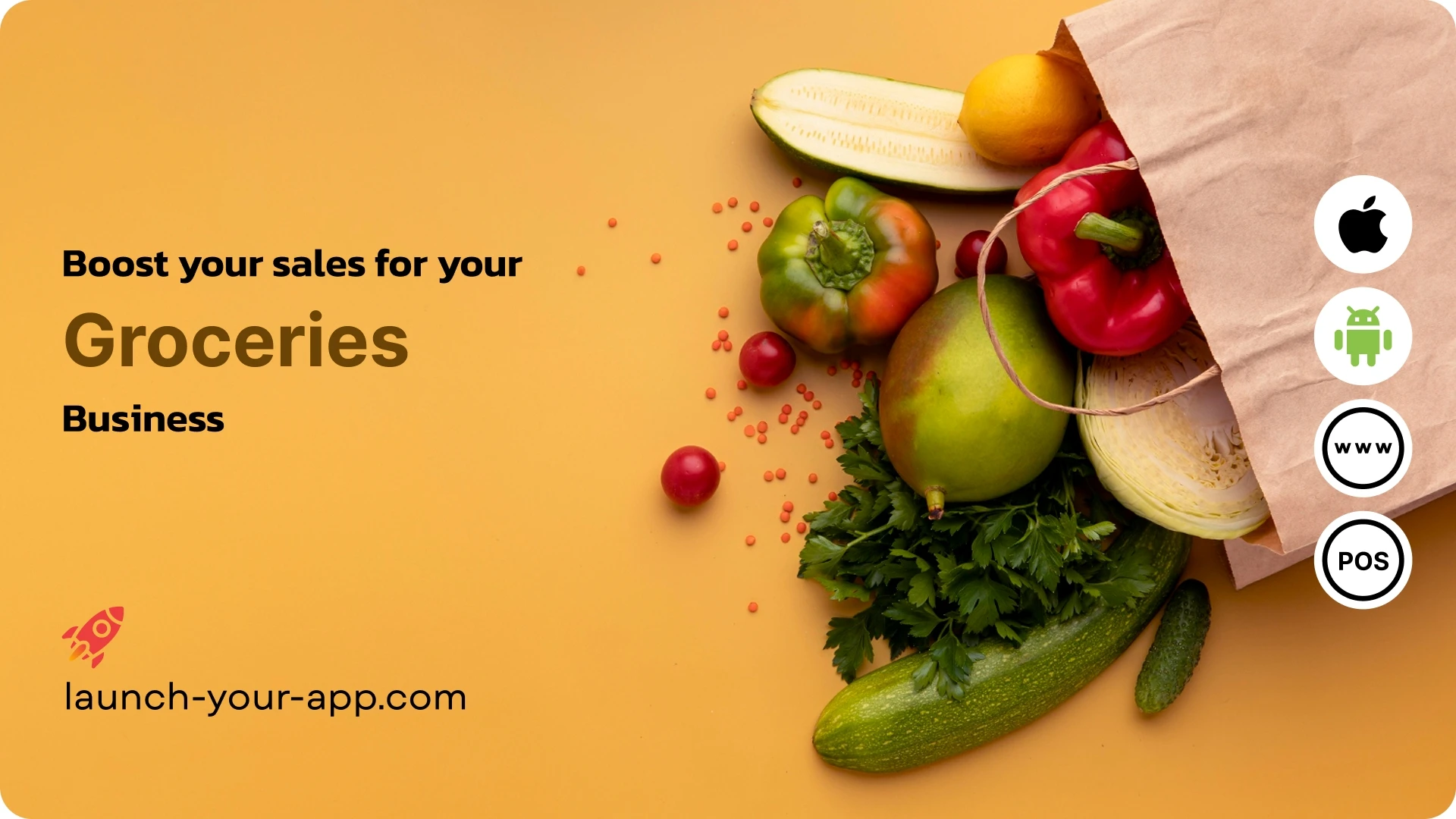 Groceries Mobile App Builder - Launch Your App